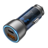  Auto lādētājs Hoco NZ8 43W USB-A/Type-C PD25W+QC3.0 blue 